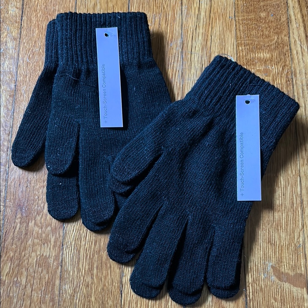2 Pairs Wild Fable Black Knit Gloves
